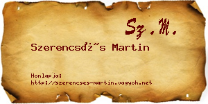 Szerencsés Martin névjegykártya